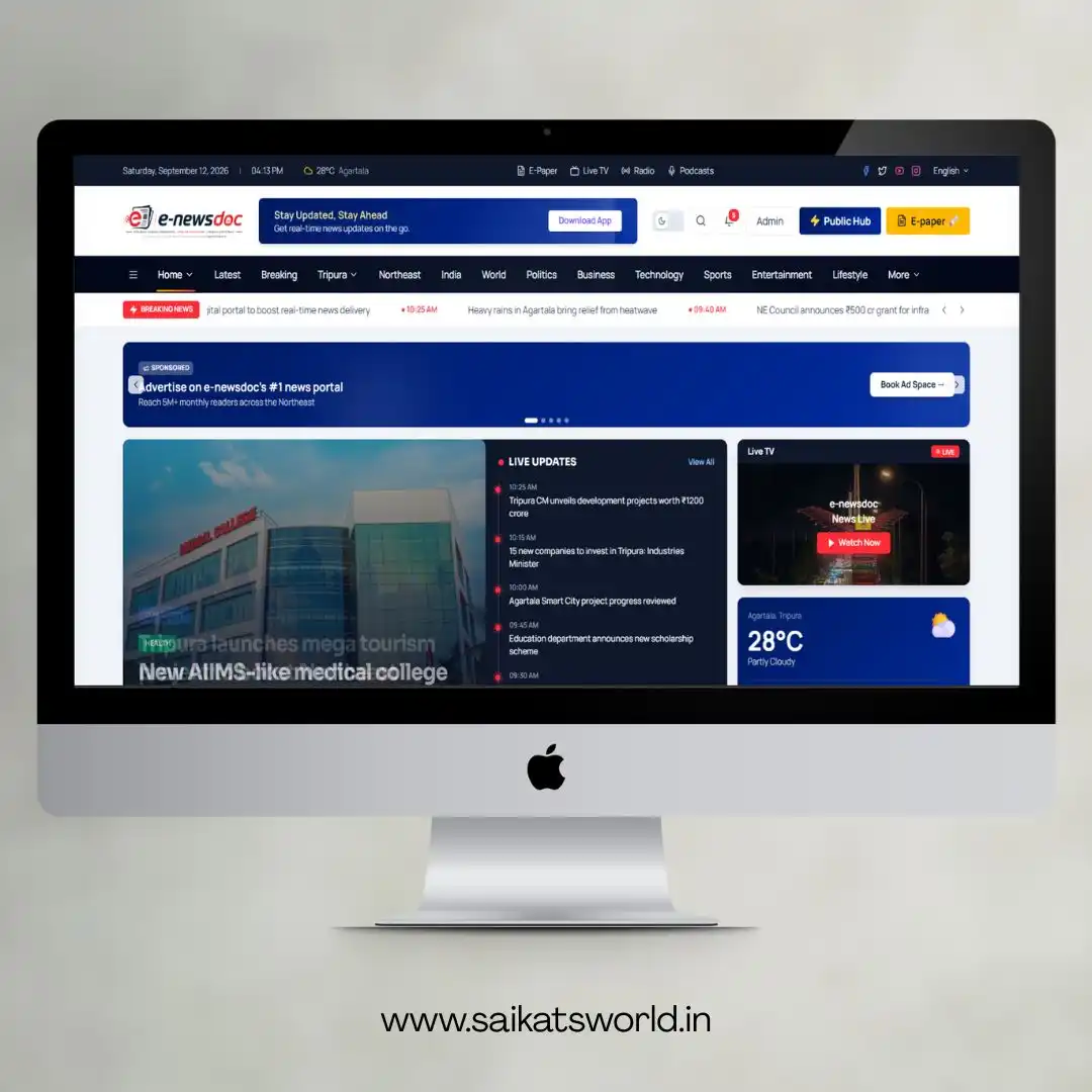 e-newsdoc Digital News Portal preview