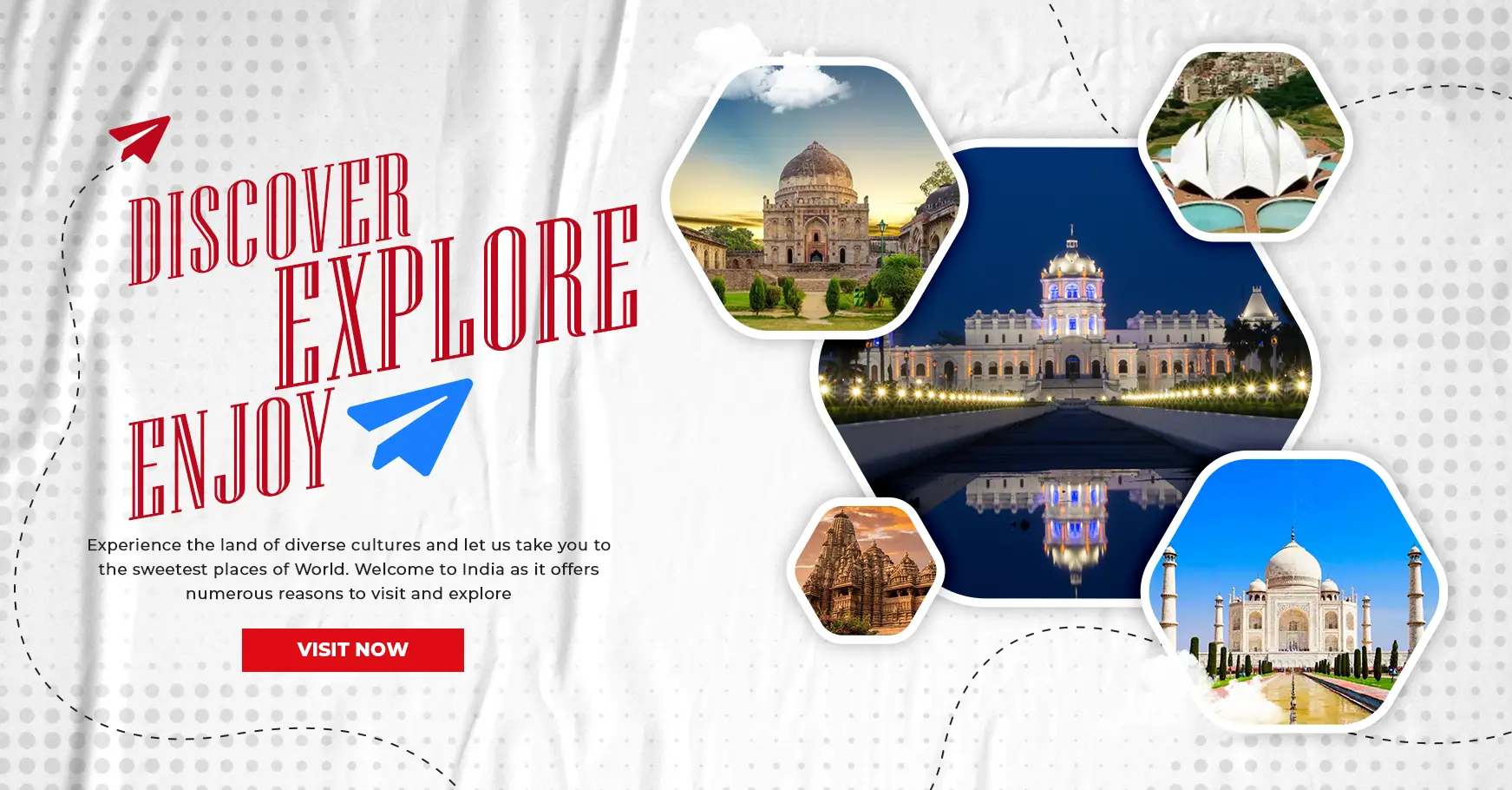 Discover India Travel Banner