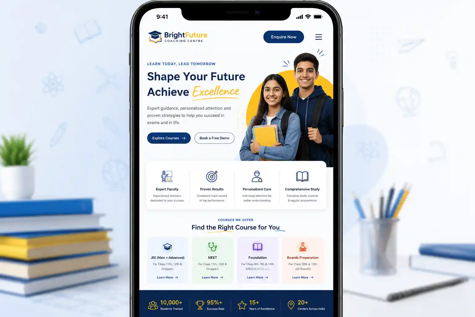 BrightFuture Coaching Academy UI